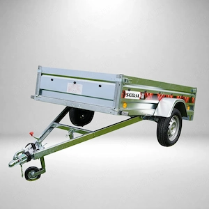 Remorca nouă basculabilă manual | 1 axă | 750 kg | Sebal P233 | 233x133x38 Cm