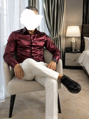 Pasiv elegant la cămașă matasa fina pentru un bărbat elegant sau pentru un cuplu 