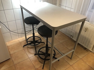 Masa bar Ikea Tommaryd + 2 scaune birou Lidkullen