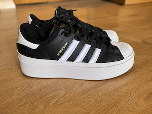 Adidas Superstar Platform originali, negri, mărimea 38 2 3