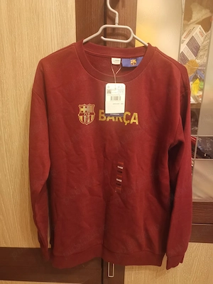 Hanorac FC Barcelona, grena, 13-14 ani, cu eticheta