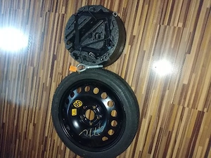 Roata rezerva originala , opel astra h + cric + coarba + cheie roti + cui remorcare - set
