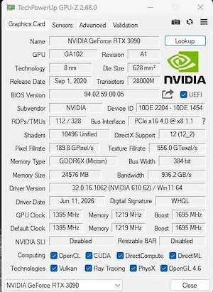 NVIDIA RTX 3090 24GB GDDR6X server blade, nouă, ideal AI   machine learning