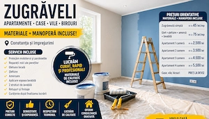 Oferim zugrăveli-Bucuresti manopera + matetiale