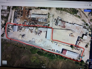 Teren 7742mp, platforma industriala cu hala, birouri, anexe, acces tir, Timisoara, com=0%