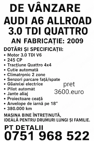  Audi A6 Allroad 3.0 TDI - imagine 9