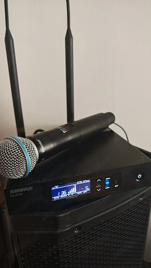 Shure QLX-D BETA 58a, microfon wireles + receiver