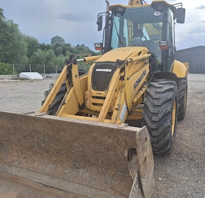 Buldoexcavator Komatsu 93S5, an 2007, cupa multifuncționala, brat telescopic, roti egale, anv. noi - imagine 2