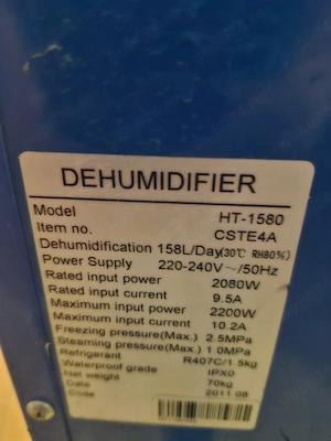 dezumidificator industrial 