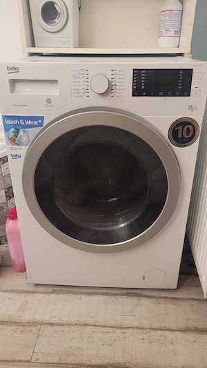 Mașină de spălat cu uscător Beko HTV8733XS0, 8 kg spălare   5 kg uscare, Inverter