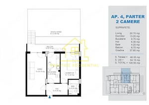2 Camere cu Terasa / Tip Boutique  / 101mp / Titan-Pallady / Premium