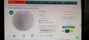 Boxa portabila Apple HomePod Mini White