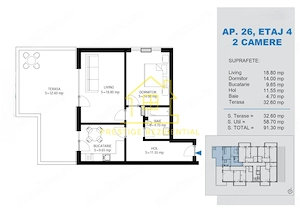 2 Camere / 91mp / Titan-Pallady / Balcon Mare