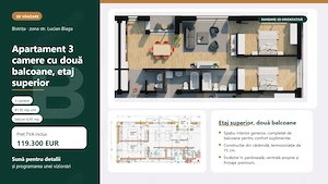 Apartament 3 camere, 82mp, bloc nou, zona Giulia 