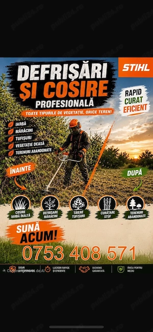 servici defrisari si cosire (stihl)