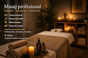 Masaj profesional Oradea | Terapeut cu experiență