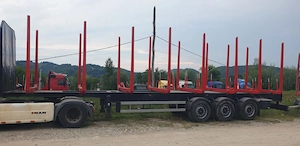 Semiremorcă forestiera transport lemn bușteni  - imagine 3