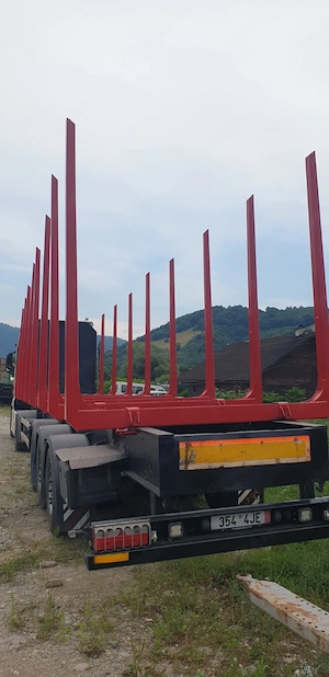 Semiremorcă forestiera transport lemn bușteni  - imagine 4