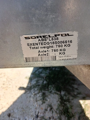 remorca 750kg cu schela - imagine 2