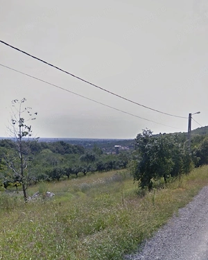 teren intravilan 2 parcele 1300m2, front stradal,Podgoria, panta redusa,vedere spre oras