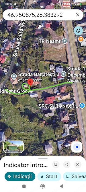 Casă cu teren 987 mp   2 căi de acces   Piatra Neamț, Str. 1 Decembrie 1918   Str. Bălțătești 