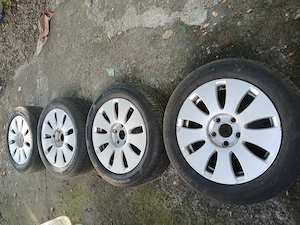 Vand cauciucuri cu jante Audi a4 b7  205 55 16 provenienta Germania - imagine 5