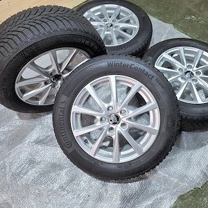 Set Roti Complete 16" 5x112 ca NOI | Anvelope Continental TS870 8mm | Super Pret | Skoda VW Audi