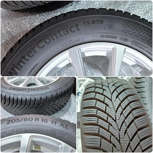 Set Roti Complete 16" 5x112 ca NOI | Anvelope Continental TS870 8mm | Super Pret | Skoda VW Audi - imagine 7
