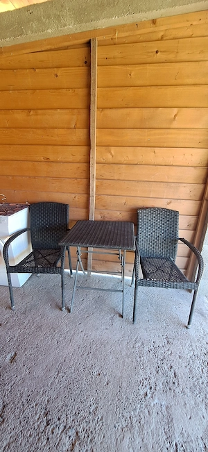 masa si scaune de ratan