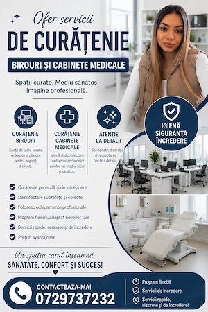 Ofer servicii de curățenie!!