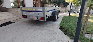 Remorca wilo cu frana,dublu ax,anvelope at 350x145,2.7tone