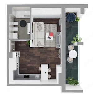 REZERVAT ! Apartament 1 Camera de Inchiriat (mobilat), Bloc nou ATENEO, Calea Torontalului  - imagine 4