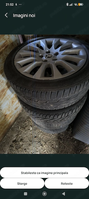 Vând set de jante Laurel 17" originale pentru Skoda Superb 2 - imagine 5