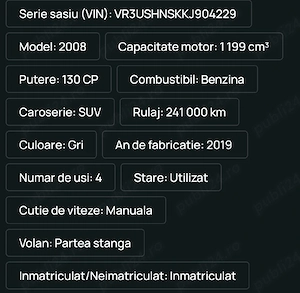 Peugeot 2008 Gt-Line 1.2 benzina  - imagine 5
