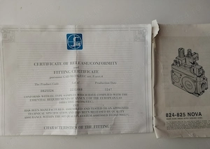 Valvă gaz SIT 825 NOVA 63AP7060 2 Nouă în Cutie Originală și certificat de conformitate 