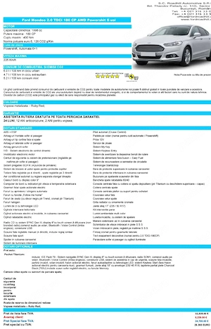 Ford Mondeo 2017 2.0 Tdci 200 hp, AWD - imagine 3