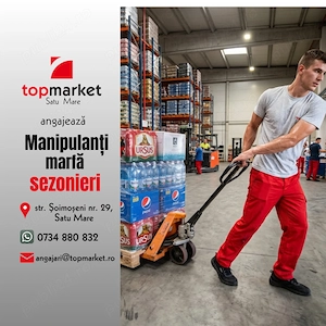 Angajăm Manipulanți Marfă în #SatuMare