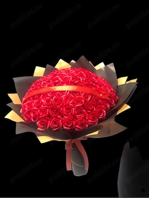 buchet 101 trandafiri de sapun 
