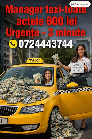 Acte primărie manager taxi urgente 