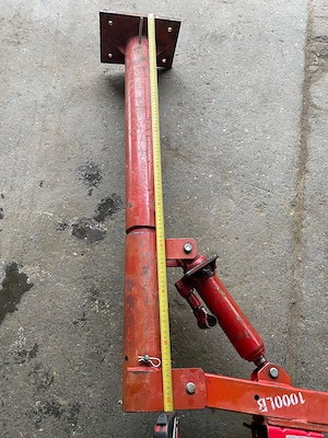 Macara hidraulică pentru benă/pick-up 450 kg, braț telescopic - imagine 2