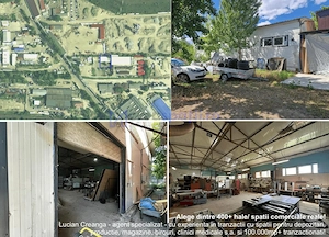 Hala si teren generos, zona industriala Iasi, str. Sf. Ioan, 290mp