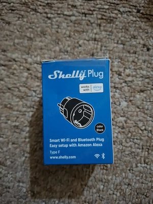 Priza Inteligenta WiFi Bluetooth Shelly Plug AZ Negru Măsurare Consum