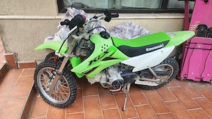 Motocicleta cross copii kavasaki 110cm - imagine 5