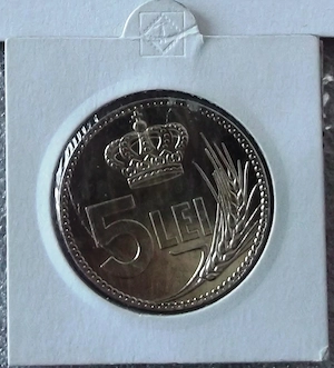 Copie replica reproducere moneda rara 5 lei 1922 