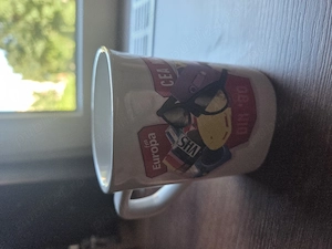 Cană EuropaFm albă vintage