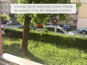 Apartament 3 Camere,2 BĂI | 67 mp | Str. B.P. Hasdeu|Cetate | Balcon cu Vedere la Verdeață & Liniște