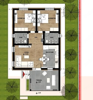 Casa la cheie - 100 mp teren 350 mp Bradu Arges  - imagine 7