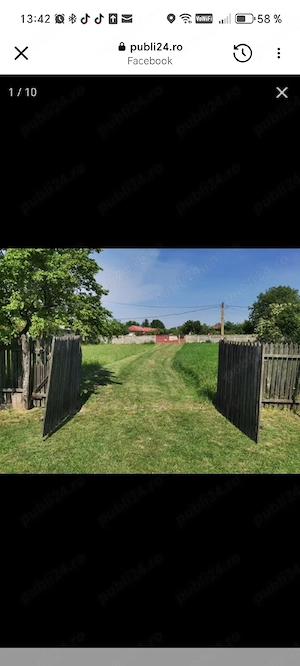 Teren cu casa de vanzare