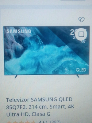 Tv samsung qled 4k 214 cm