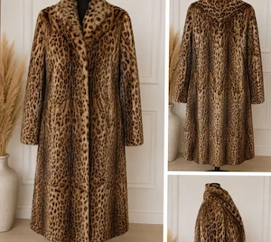 Blana naturala lux Ocelot model Clos, 2100 lei 